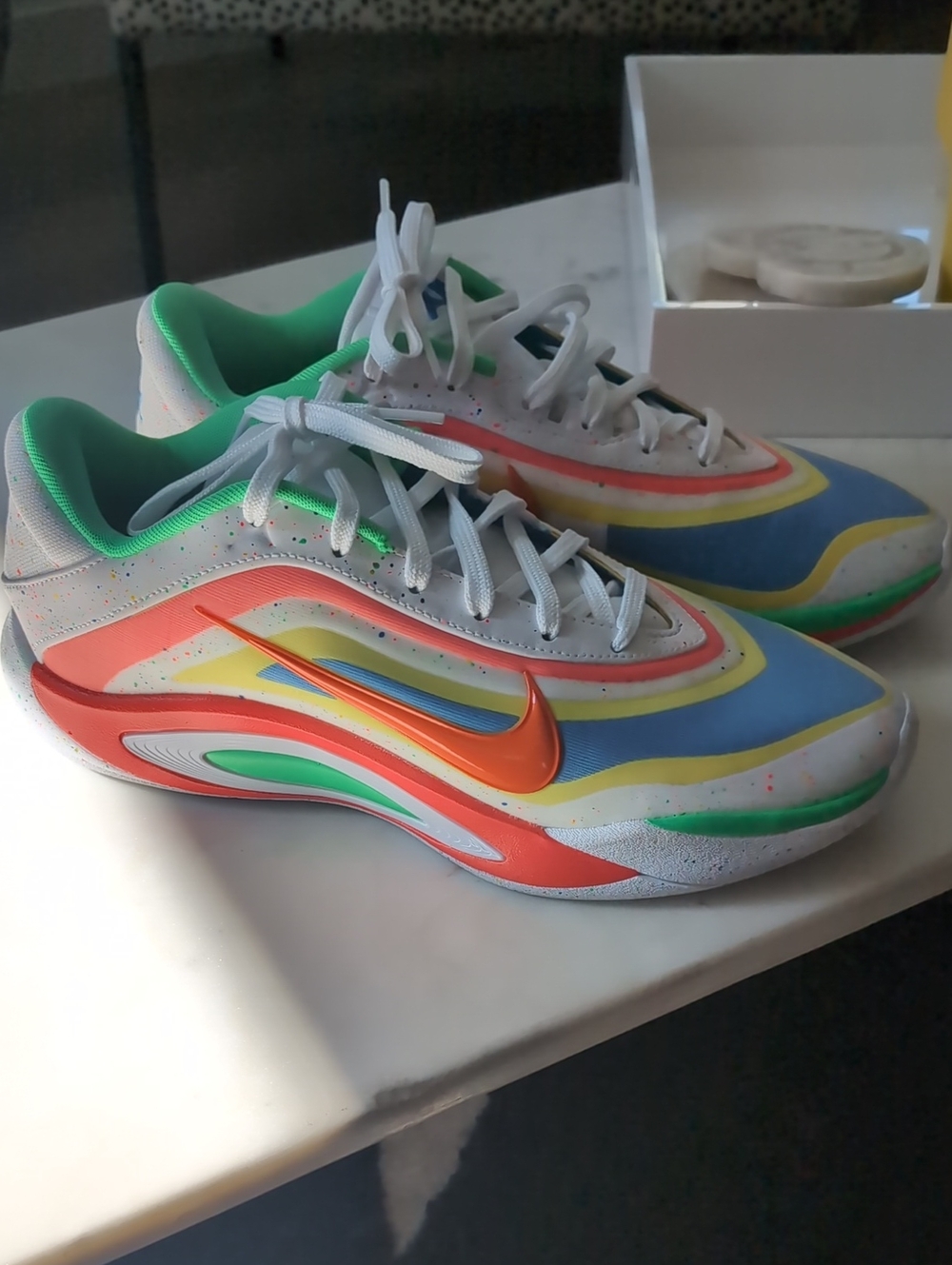 Nike Women's White Multicolor Wave Sneakers